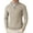 Khaki, variant on COOFANDY Mens Slim Fit 1/4 Zip Up Mock Neck Polo Sweater Casual Long Sleeve Sweater Pullover Sweaters