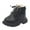 Z8-Black, variant on Shadoumai Girls Snow Boots Winter Warm Non Thick Sole Comfortable Zipper Shoes for Fall and Cold Weather
