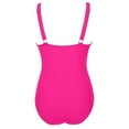 thumbnail image 2 of Sevevn Women's Solid Color Swimsuits One Piece Bathing Suits Slimming V Neck Swimwear, 2 of 8