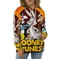 thumbnail image 7 of Looney Tunes Cartoons Hoodie 3D Print Pullover Hooded Long Sleeve Sweatshirts Tops Blouse with Pocket for Mens Womens, 7 of 7