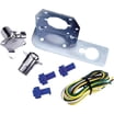 CURT 57183 Trailer Wiring Adapter – Converts 4-Way Flat To 6-Way Round Plug, Weather-Resistant