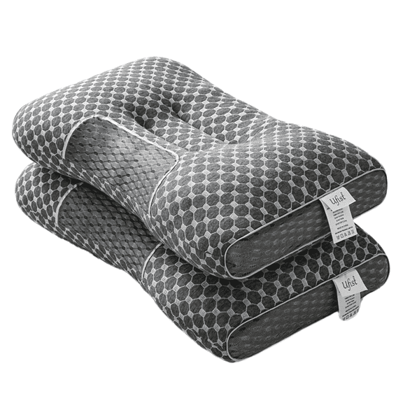 2Pcs Premium Ergonomic Bed Pillows, Optimal Neck & Shoulder Relief, Compatible With All Sleeping Positions, Perfect Companion for Side & Back Sleepers, All-Season Rest Essential