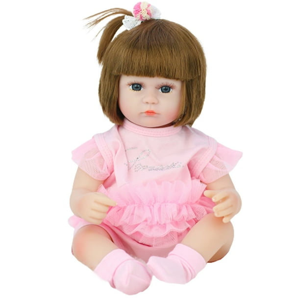Muñeca Reborn realista de 45cm, muñeca de simulación de sueño educativo de vinilo para niños pequeños, regalo Tmvgtek juguetes de los niños