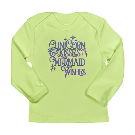 

CafePress - UNICORN KISSES And MERMAID WISHES Long Sleeve T Sh - Long Sleeve Infant T-Shirt