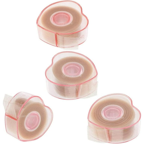 rollos de pasta para párpados de encaje, cintas dobles duraderas, impermeables y sin costuras