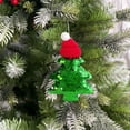 thumbnail image 1 of Adorno de lazos de lentejuelas de Navidad | Decoración colgante con purpurina multicolor | Plástico, 9x8cm | Detalles festivos de árbol de Navidad, coche y hogar | Decoración navideña elegante y, 1 of 6