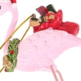 thumbnail image 2 of Adornos navideños de flamencos creativos, colgantes de flamencos de resina roja de sandía, decoraciones para árboles, adornos colgantes decorativos, decoración colgante de flamencos, 2 of 5
