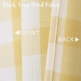 thumbnail image 5 of Tie Up Curtains, Buffalo Plaid Yarn Dyed Adjustable Kitchen Cafe Tie Up Curtain Valance, 5 of 7