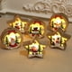 thumbnail image 4 of Guirnalda de luces navideñas, Papá Noel, guirnalda de luces de hadas, adorno para árbol de Navidad, decoración del hogar, colgante de luz de madera, 2 piezas (B) ER, 4 of 5