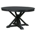 thumbnail image 5 of Aukfa Extendable Dining Table for 6, 42"-54" Round Kitchen Table with Butterfly Leaf for Dining Room/Living Room, Espresso, 5 of 7