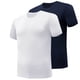 thumbnail image 1 of pstuiky camisetas de hombre, Camiseta deportiva de dos piezas con cuello redondo y manga corta para hombre, color liso ropa de hombre m, 1 of 2