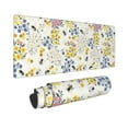 thumbnail image 2 of Disketp Gaming Mouse Pad Wildflower Honeybee Pattern Large Mouse Mat Long Extended Desk Pad Non-Slip Rubber Mice Pads Stitched Edges Thin Pad (11.8x31.5 Inch), 2 of 9