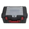 thumbnail image 2 of "Compact Black ABS Tool Organizer with Transparent Top Compartment, 10KG Capacity, Lockable Front Opening, Durable and Portable Design for Efficient Tool Storage", 2 of 6