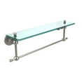 thumbnail image 3 of Astor Place 22-in  Glass Vanity Shelf  with Integrated Towel Bar in Antique Pewter, 3 of 5