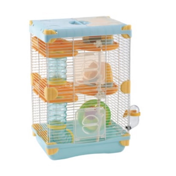 Jaula Plástica Hamster Land Sunny 2 Pisos Anti-Mordidas SP-3627