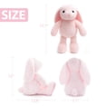thumbnail image 3 of Peluche de peluche WEIGEDU, conejo rosa, 45 cm, 3 of 9