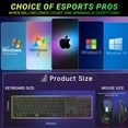 thumbnail image 7 of SYGTA Gaming Keyboard and Mouse Combo, 104 keys RGB Backlit USB-A Wired Computer Keyboard for Game and Office,Retro Punk Round Keycaps for PC Mac,Blue&White, 7 of 7