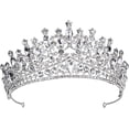 thumbnail image 1 of Coronas para mujer, estilo clásico, reina, tiara barroca con diamantes de imitación, 1 of 5