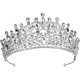 thumbnail image 1 of Coronas para mujer, estilo clásico, reina, tiara barroca con diamantes de imitación, 1 of 5
