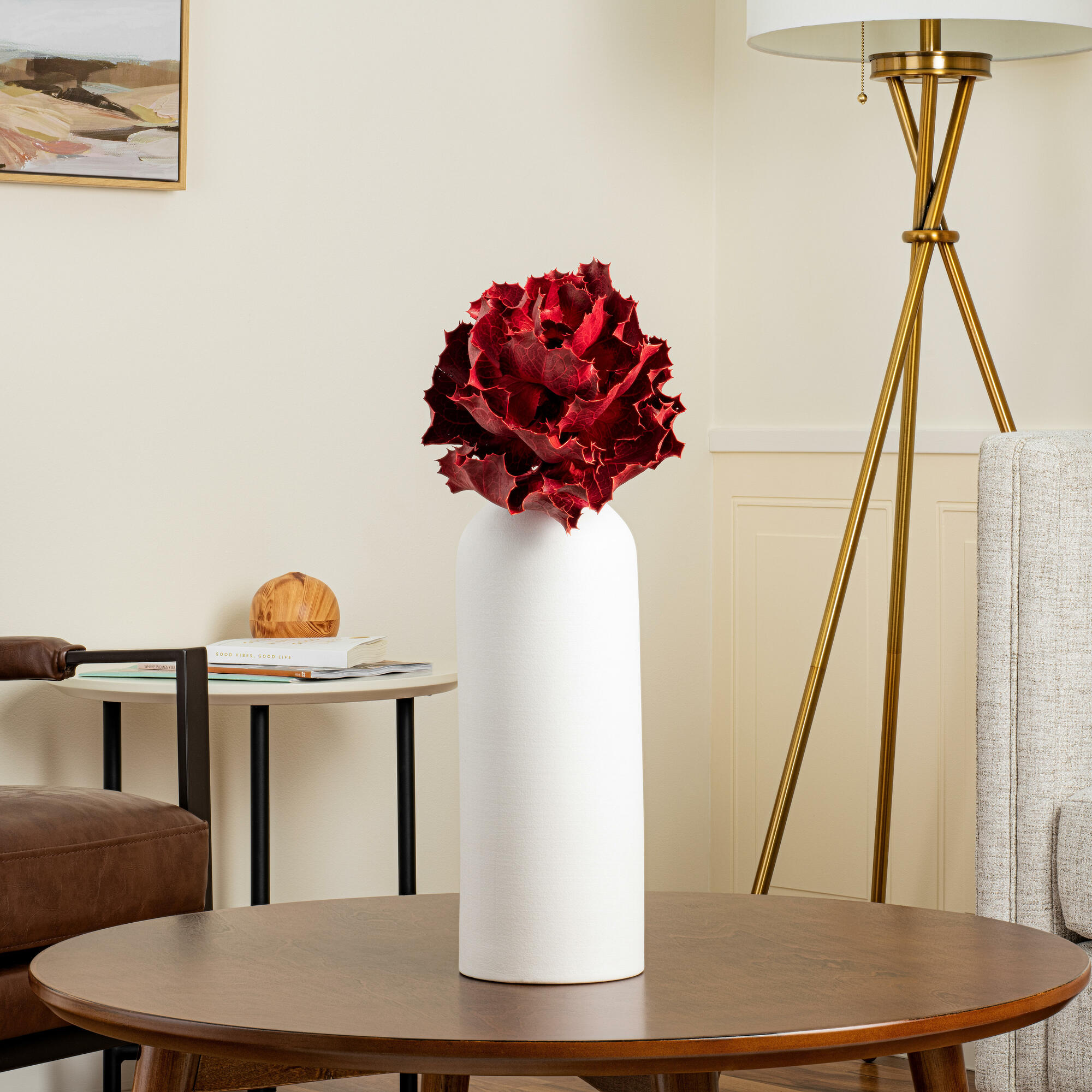 Vickerman 8" Dried Red Queen Flower