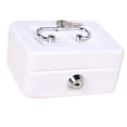 thumbnail image 4 of Metal Cash Box with Money Tray Lock Box, Mini Money Saving Organizer for Household Cash Management, Portable Money Storage Safe for Car, 4 of 7
