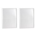 thumbnail image 1 of 2X PP Pure Couverture Simple Givrée Insert Transparent Type 5R 7 Pouces Album Photo/carte Postale Collection Écriture 80 Photos, 1 of 5