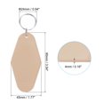 thumbnail image 2 of Unique Bargains Vintage Motel Keychain Blank Hotel Keychains Rhombus Retro Key Tag, Khaki, 16 Pack, 2 of 7
