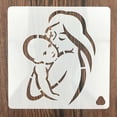thumbnail image 4 of Walbest Mother's Day Cake Stencil Hollow Out Smooth Surface Plastic Love Pregnant DIY Fondant Template Kitchen Supply, 4 of 7