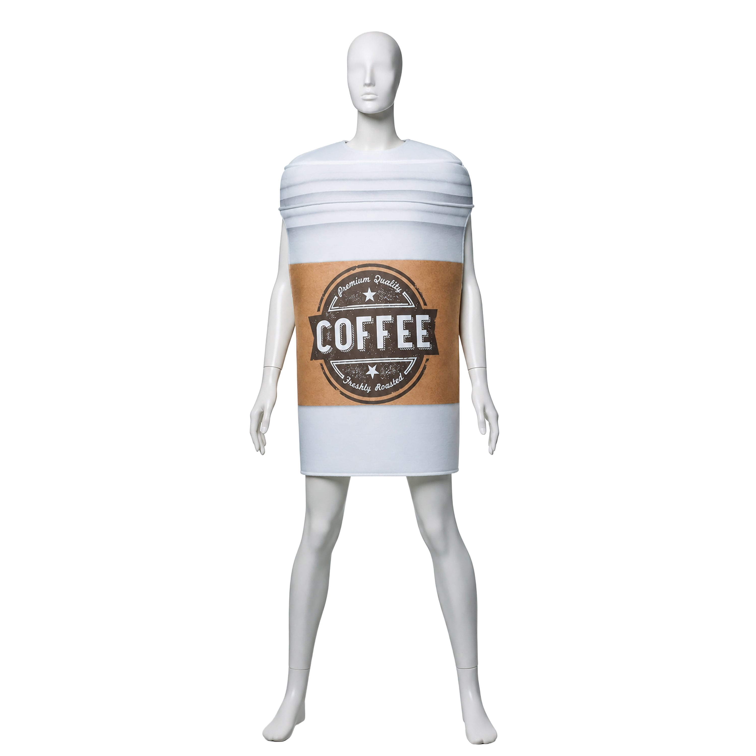 Coffee and Donut, 2pc, Halloween Couple Costume for Adults, Adult Size S-XL (28-42), by Way to Celebrate
