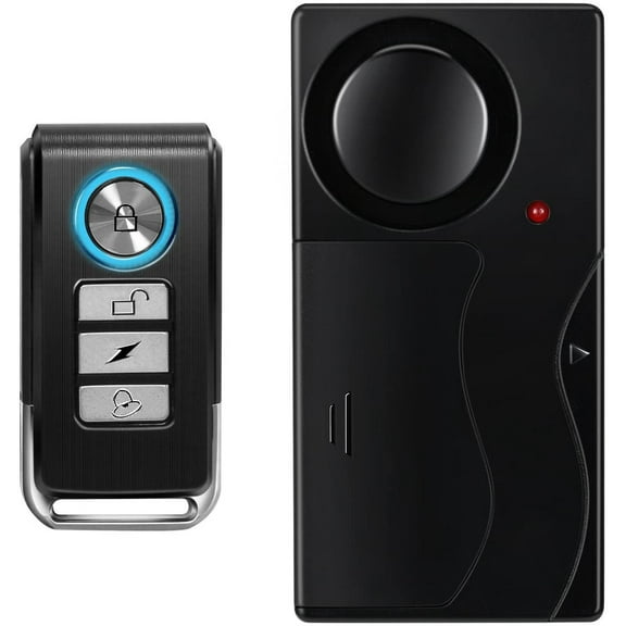 Wsdcam Wireless Vibration Alarm with Remote Control Anti-Theft Alarm Security