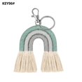 thumbnail image 1 of Porte-clés Arc-en-Ciel Tissé Mignon Boho Fait Main pour École Sac à Main, 1 of 5