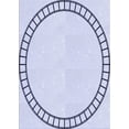 thumbnail image 1 of Ahgly Company Machine Washable Indoor Rectangle Transitional Lavender Blue Area Rugs, 2' x 4', 1 of 7