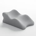 thumbnail image 1 of Almohada para piernas y rodillas, cojín de apoyo para piernas, ergonómico, liviano, suministros portátiles, almohada de espuma viscoelástica, almohada gris, 1 of 8