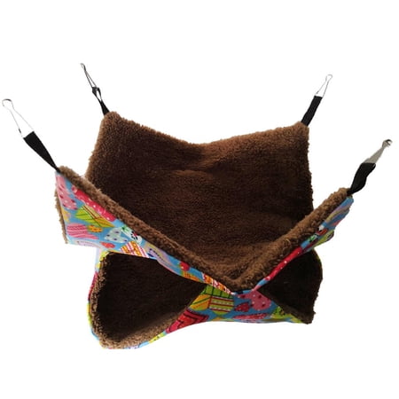 And Colorful Double Layer Swing Hammock Sleeping Bag , Suitable for Squirrels, Dutch , Parrot Heart S
