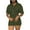 Army Green#01, variant on Women's Plus Size Cotton Short Overalls Casual Loose Button Down Short Jumpsuit Short Sleeve Elastic Waist Rompers Shortalls with Pockets
