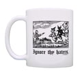thumbnail image 3 of ThisWear Creepy Halloween Decor Ignore Thy Haters Classic Woodcut Witch Block Print Meme Ceramic 11oz Coffee Mug Witch, 3 of 7