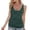 Green, variant on Women V Neck Knit Vest Sleeveless Casual Pullover Top Solid Preppy Ribbed Stylish Summer