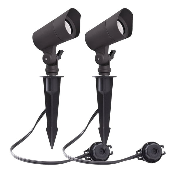 Energetic Lighting Landscape Flood Light 12V 4W Warm White Rotatable 180°, Black