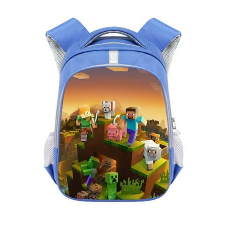 Uheoun Essential Household Tools,Cartoon Elementary School Backpack Large  Capacity Polyester Nylon School Bag For Kids Small Size(15x11.4x6.3in) on