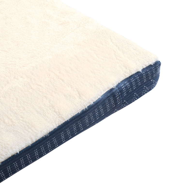 Orthopedic Foam Dog Bed, Blue, Large photo 5