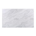 thumbnail image 4 of Transitional Weathered Gray Wood Dining Table with Faux Marble Top, 4 of 4