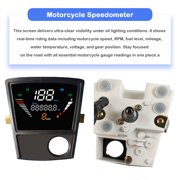 Motorcycle Dashboard Speedometer Tachometer Motorcycle Digital Odometer For Honda C-70, Waterproof Motorcycle Speedometer -black
