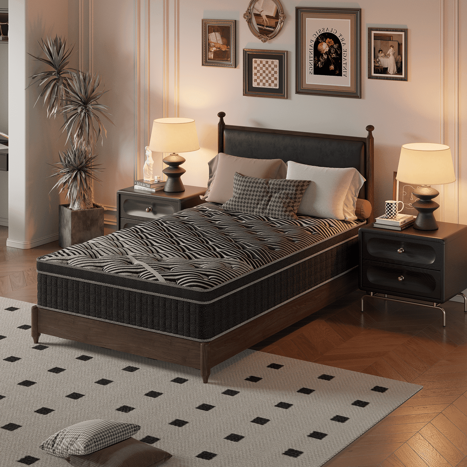 Doubleslee 12 inch Twin Mattress, Memory Foam Hybrid Mattress in a Box, Pressure Relief