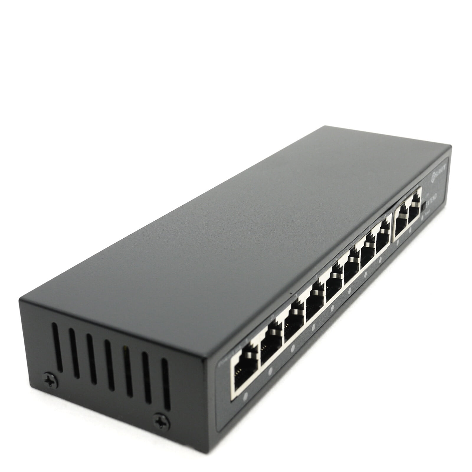 DSLRKIT 250m 10 Ports 8 PoE Switch Injector Power Over Ethernet 52V 120W max140W