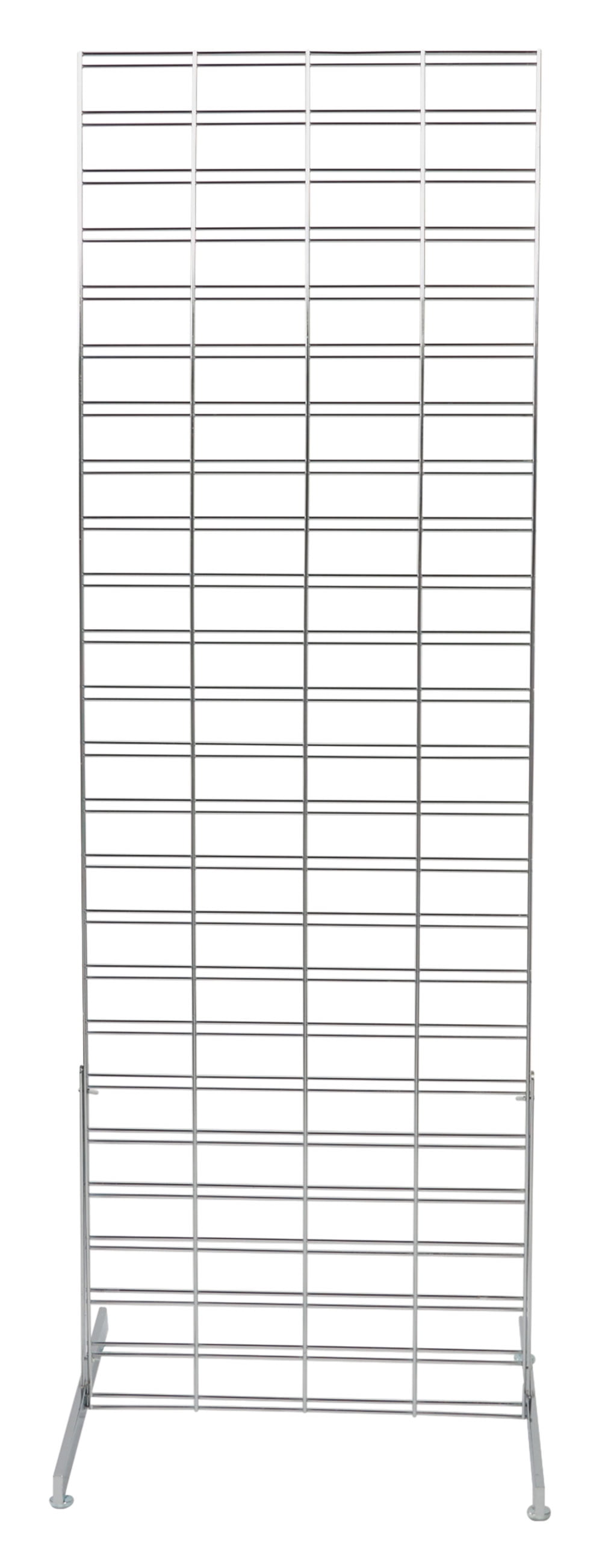 Chrome Slat Grid Standing Grid Screen Grid Wall Unit 2 x 6 Foot 