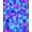 Blue, Pattern 4, variant on ODIKA 4'x6' Machine Washable Non-Slip Area Rug, Playful Geometric Shapes with Colorful Accents High Traffic Rug, Blue, 124675