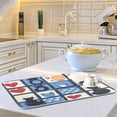 thumbnail image 6 of Yayeee Dish Drying Mat for Kitchen Counter Ultra Absorbent Easy Clean Pad 18x16", Black Cats and Hearts, 6 of 7