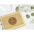 thumbnail image 5 of Darling Souvenir Personalized Engraved Laser Cut Wedding Guest Book Wooden Cover Sign-in Book Registry Guestbook Scrapbook-3V, 5 of 6