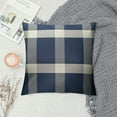HENGT Spring Navy Blue and White Buffalo Check Throw Pillows Cover