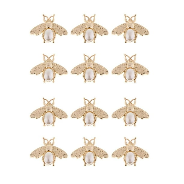 12 piezas de cerradura de giro de metal para monederos, bolso con forma de , broche de decoración, herrajes de metal, herramienta para bols Soledad Broches de forma de abeja de bricolaje